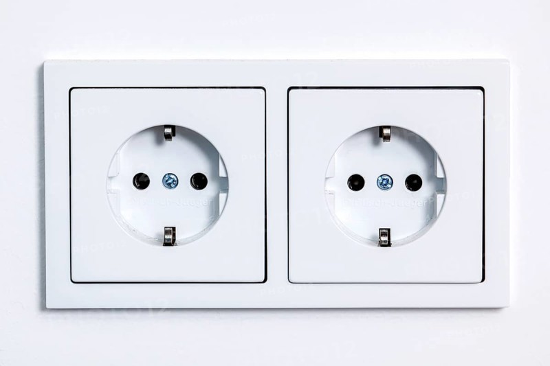 White double socket