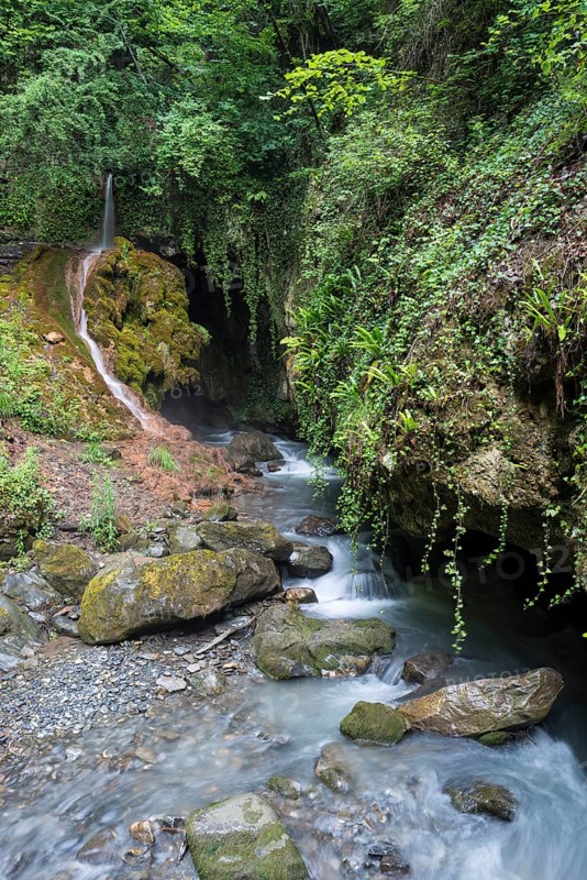 Cave in the ravine of the Salentze River