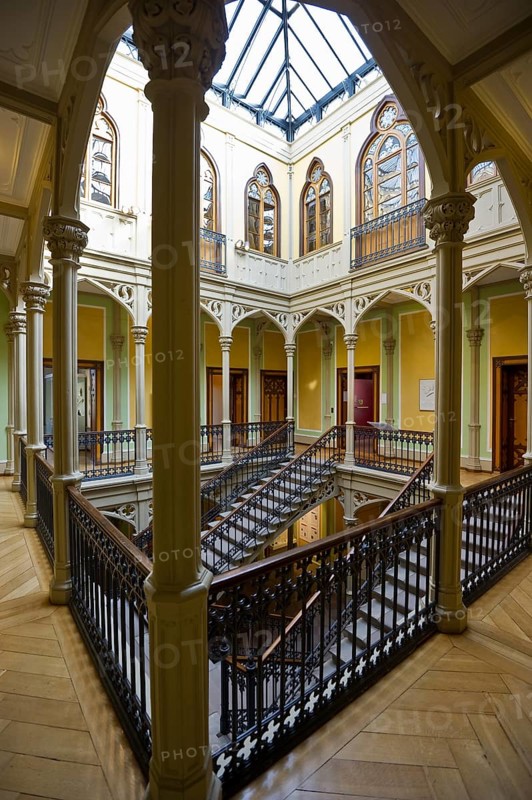Staircase in the Archaeology Colombischlossle Museum