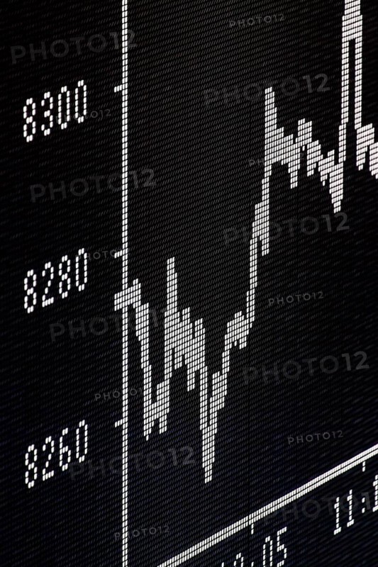 Trading board of the DAX on the trading floor of the Frankfurt Stock Exchange