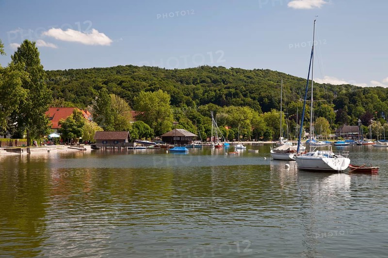 Boats on Ammersee Lake or Lake Ammer