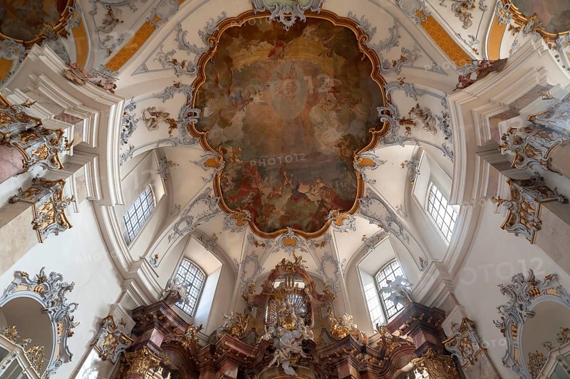 Ceiling fresco by Appiani in the choir