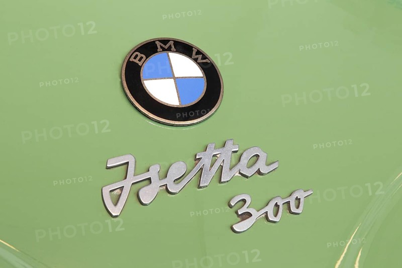 Lettering on a car with logo