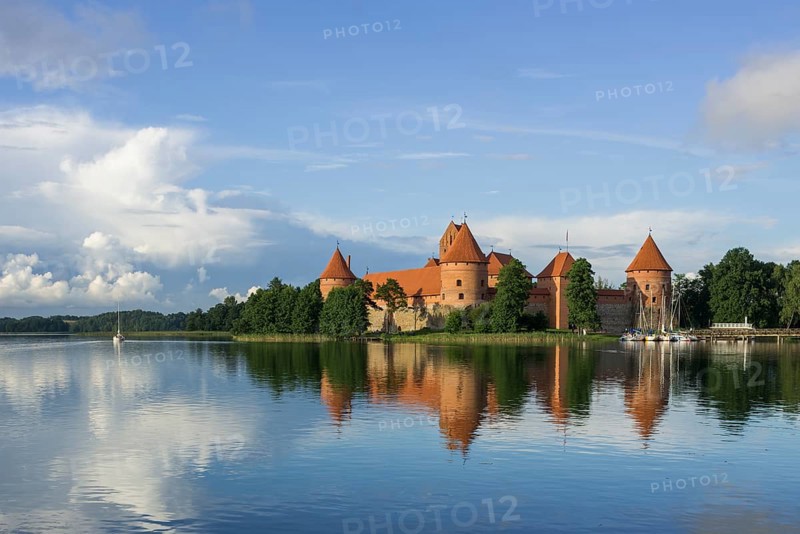 Trakai Island Castle in Lake Galve