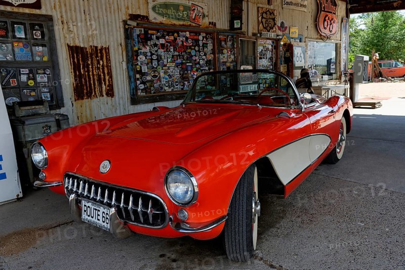 Vintage Chevrolet Corvette 1957 Route 66