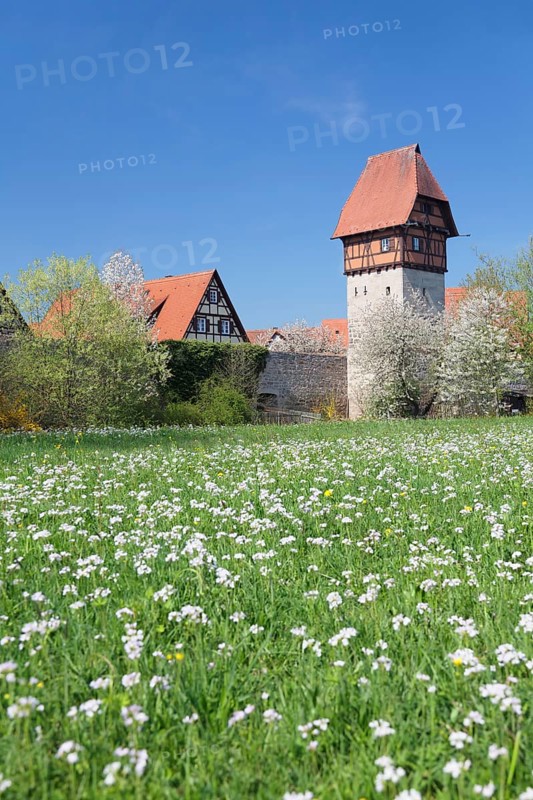 Bauerlinsturm tower with city walls