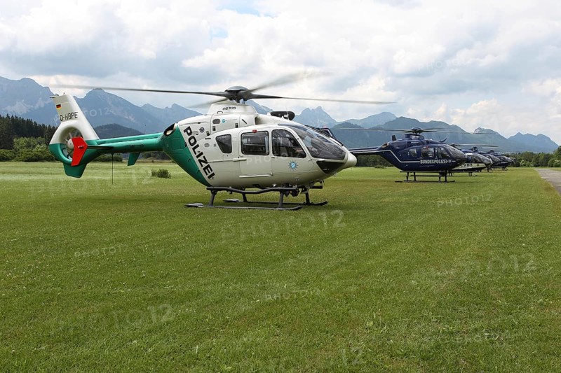 Helicopter EC 135 Eurocopter of the federal police