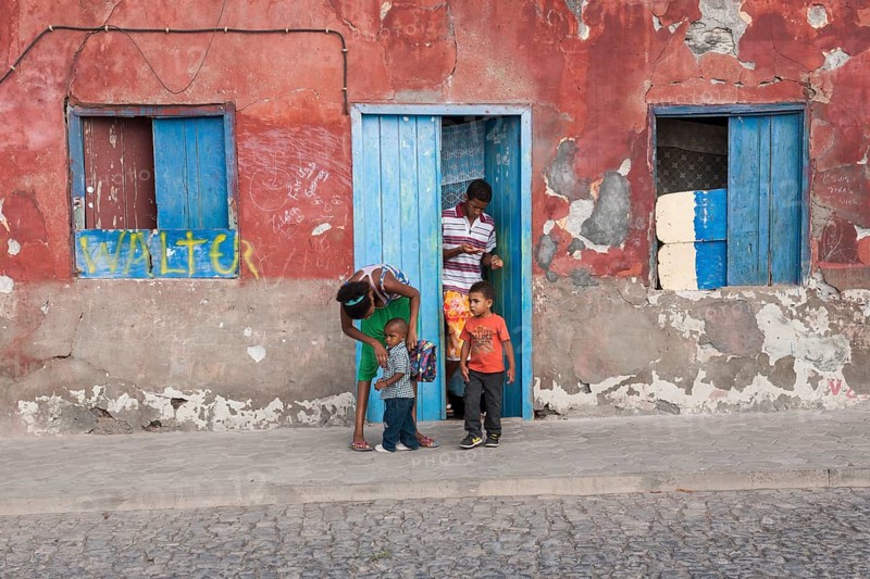 Facade of a house with residents