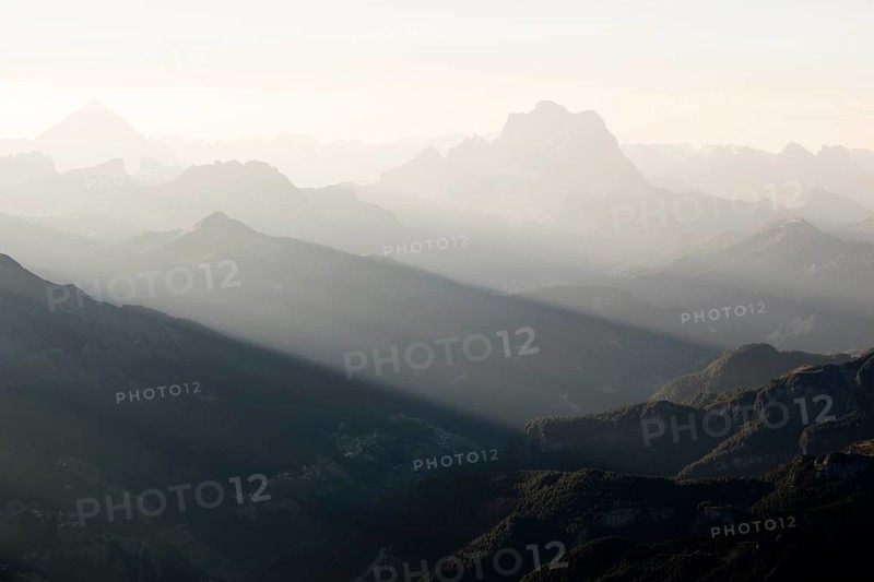 View from Mt Piz Boe to Mt Col di Lana