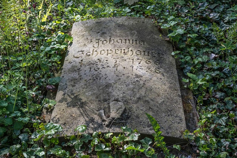 Grave stone for Johanna Schopenhauer
