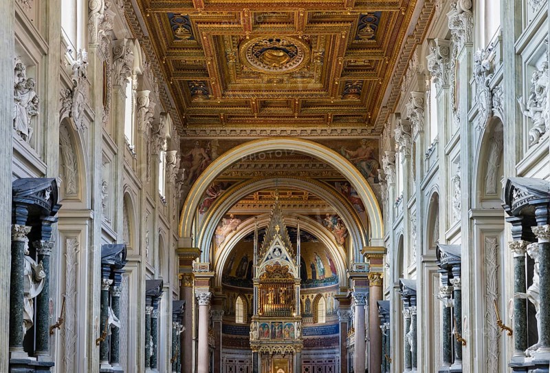 Nave and choir of the basilica of San Giovanni in Laterano