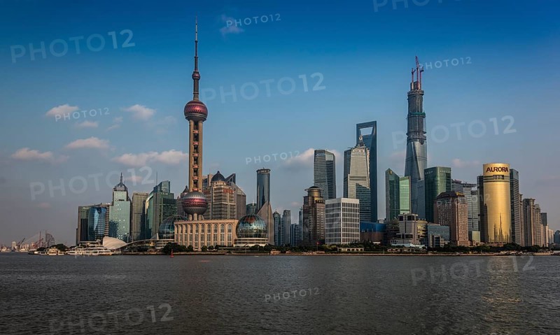 Pudong skyline with Oriental Pearl Tower