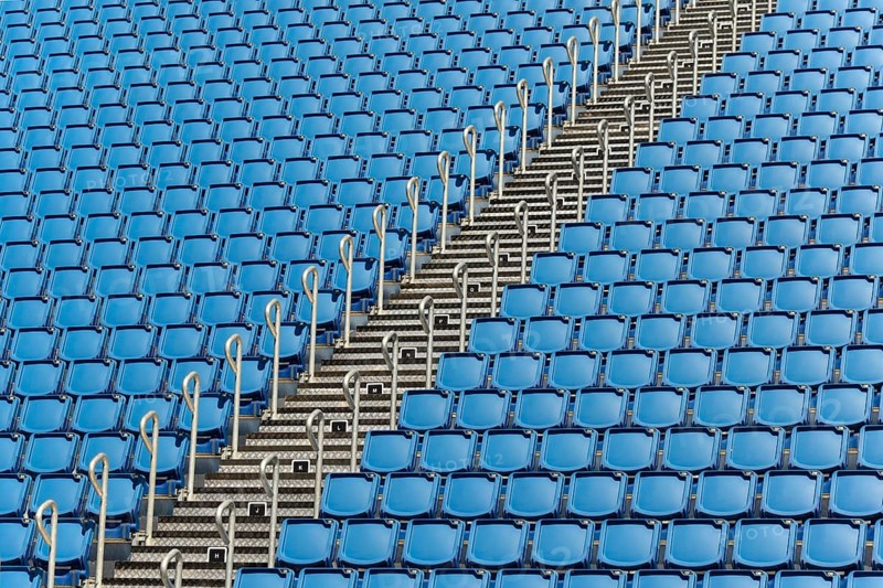 Empty grandstand