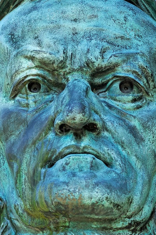 Bronze bust of the composer Richard Wagner