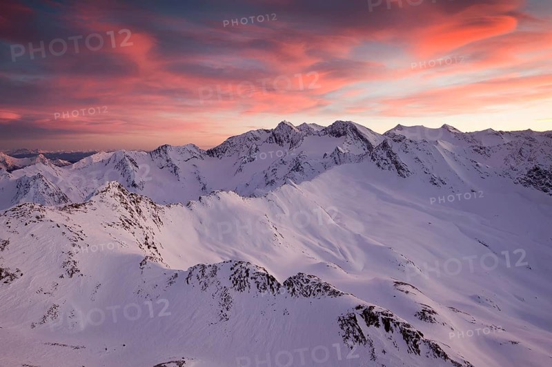 Atmospheric clouds over Obergurgl