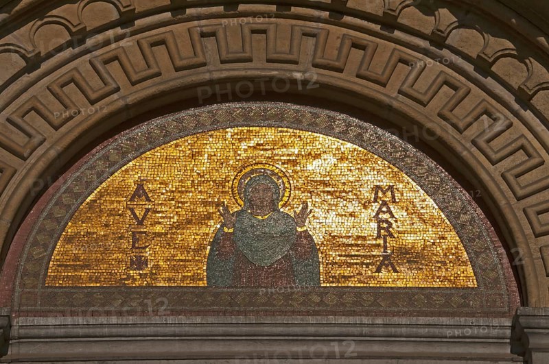 Tympanum of Eglise Royale Sainte-Marie