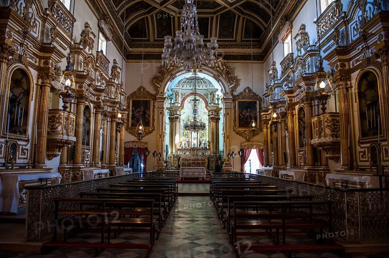Interior of the Bonfirm church in the Pelourinho