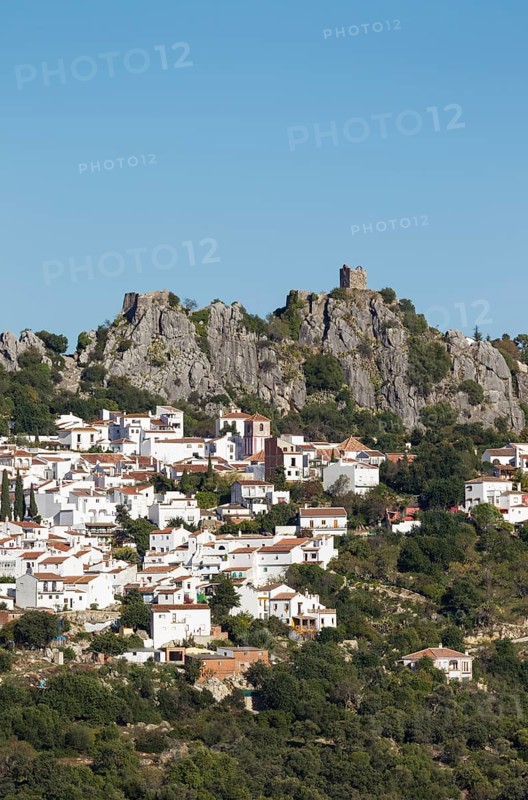 The White Town of Gaucin below a Moorish fort