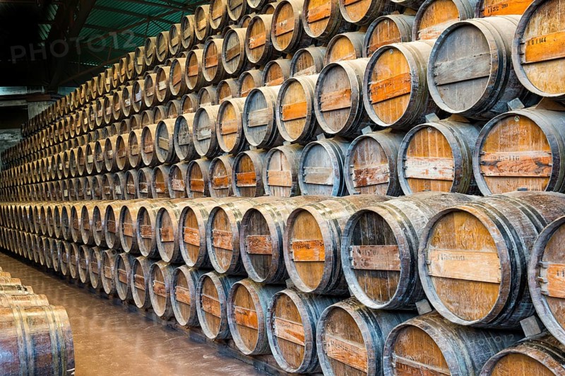Wine barrels