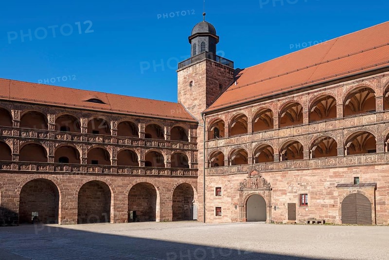 Beautiful courtyard with arcades