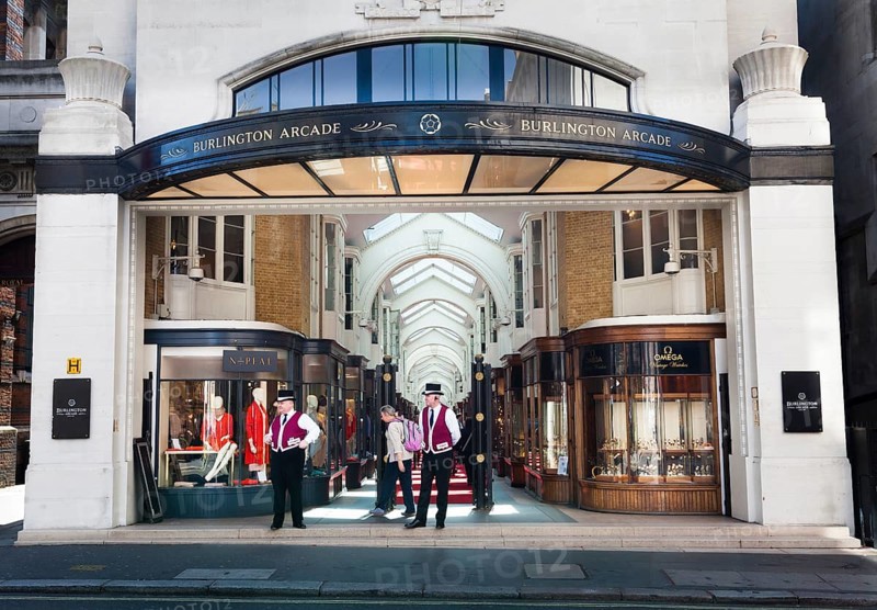 Burlington Arcade entrance from Burlington Gardens
