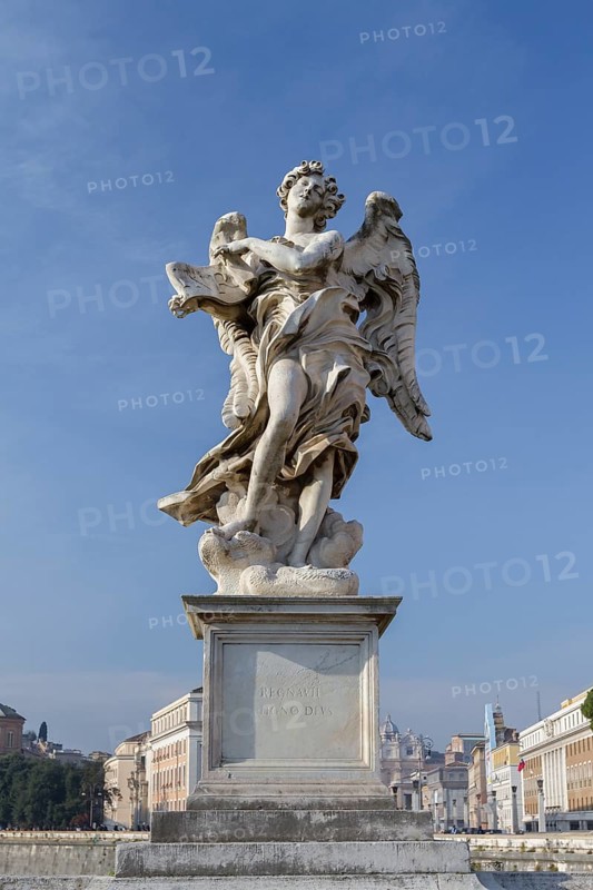 Bernini statue on Ponte Sant'Angelo bridge