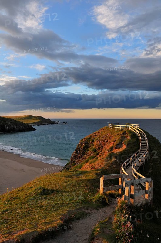 Viewpoint overlooking the beach of Sango Bay