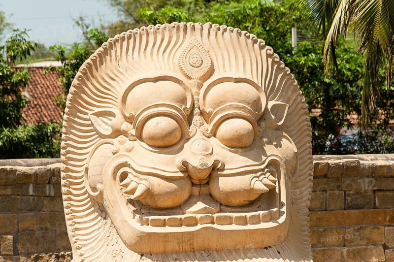 Portrait of a statue of a tiger