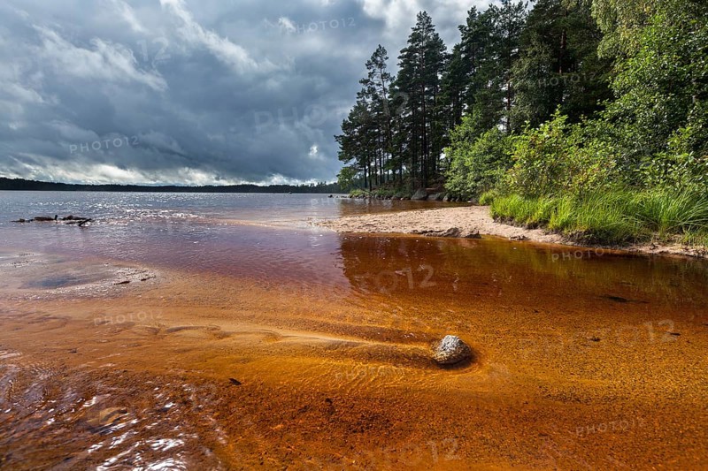 Estuary on the beach of Vitsand