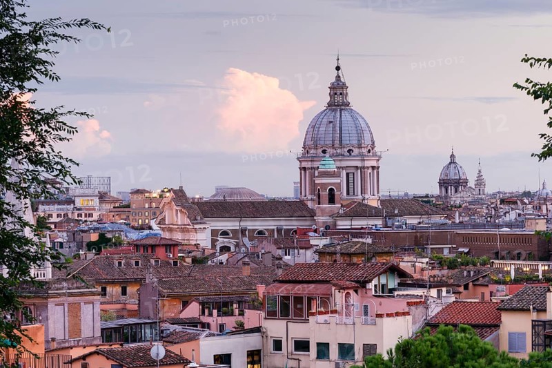 View from the Pincio of the dome of the Church of Santi Ambrogio e Carlo