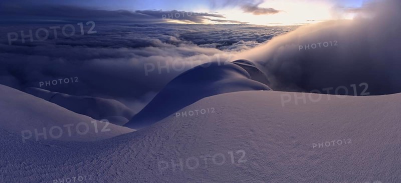 Sunrise at the summit of Cotopaxi Volcano