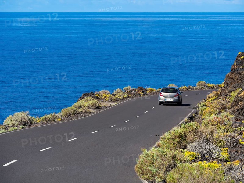 Coastal road at Faro de Fuencaliente