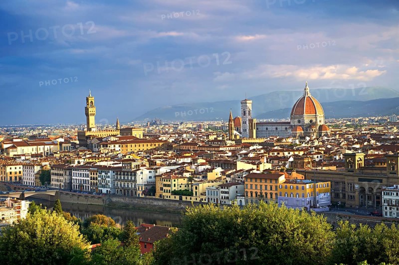 Cityscape with the Palazzo Vecchio and the Duomo