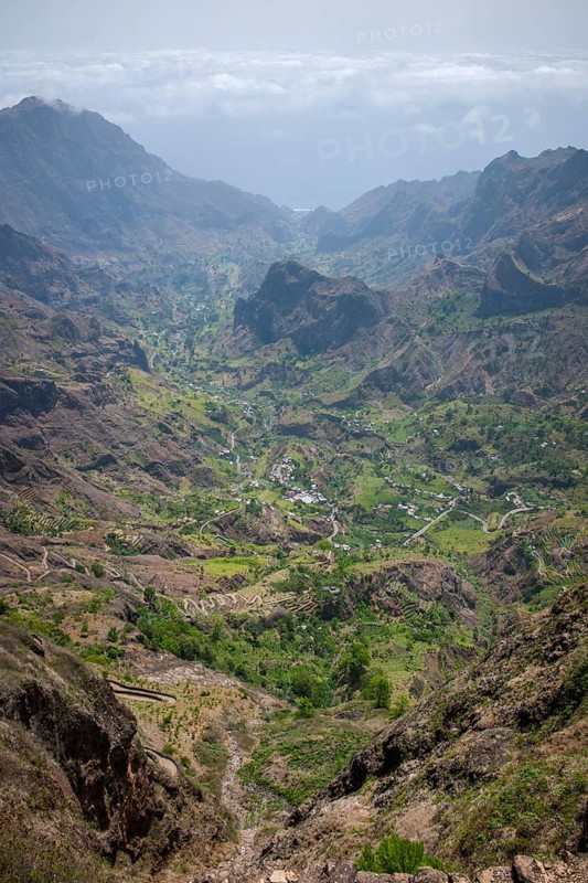 Hiking trails on the steep slopes of the Paul Valley