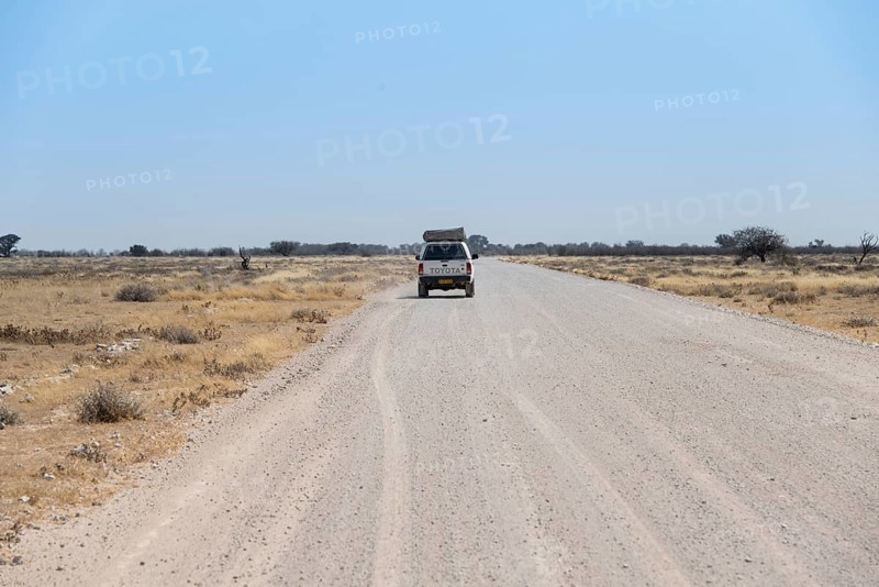Car on dirt road