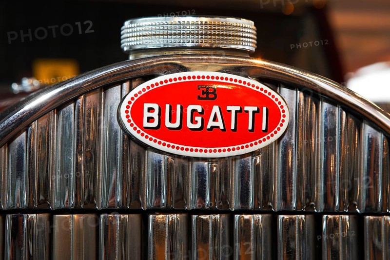 Bugatti logo on a car