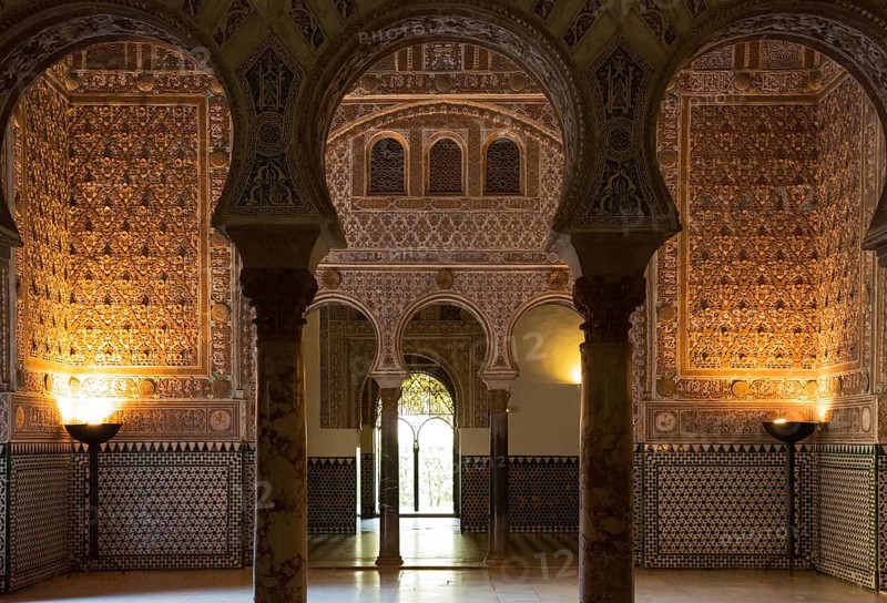Salon of the Ambassadors in the Alcazar of Seville