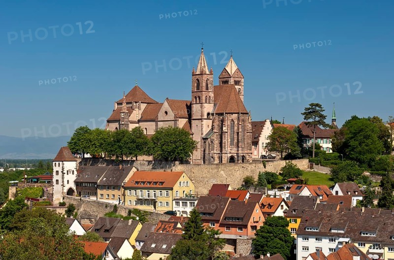 View from Eckartsberg over the historic town centre with St. Stephan's Cathedral