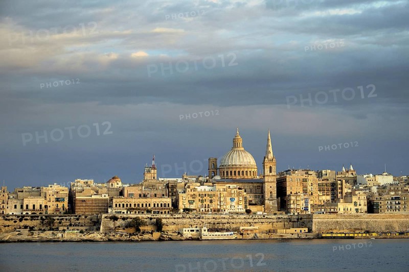 Valletta with the Carmelite Church