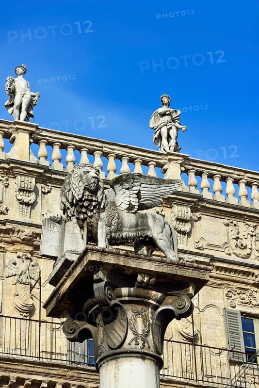 Rennassance column with the Lion of St. Mark