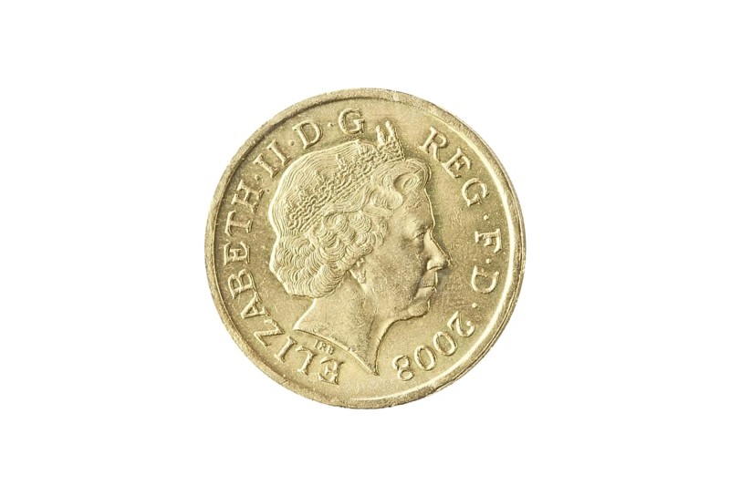 British one pound sterling coin