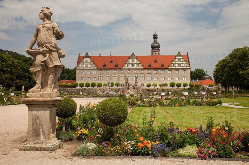 Palace Garden and Schloss Weikersheim Palace