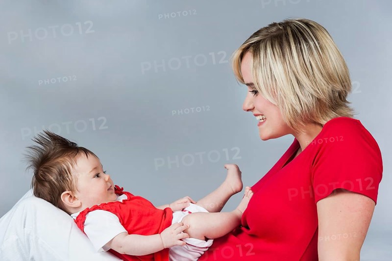 Young mother with baby