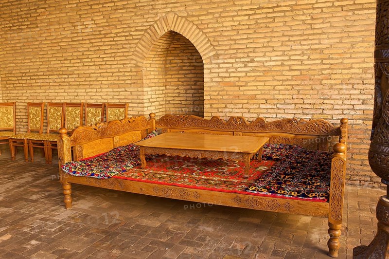 Traditional 'bed table' at the memorial