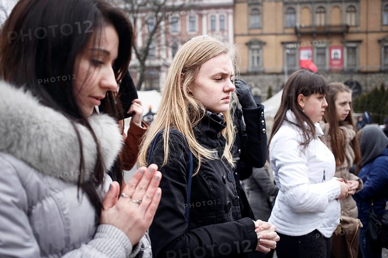 Mourning ceremony for victims of the Euromaidan in Kiev