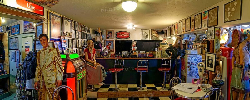 Historic bar in the Hackberry General Store