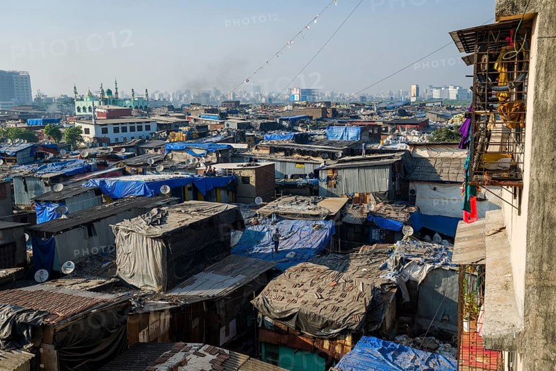 Overlooking Dharavi Slum