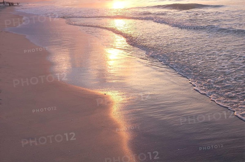 Beach in the evening light