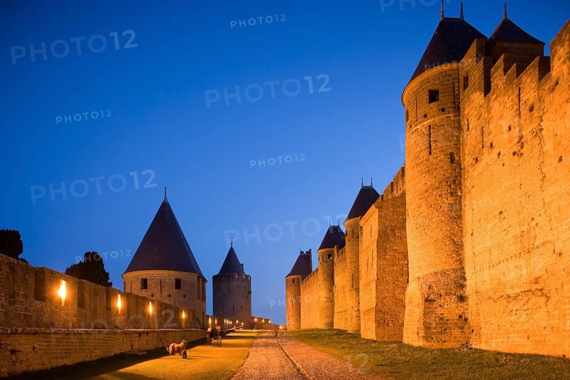 Fortress with watch towers, Carcassonne