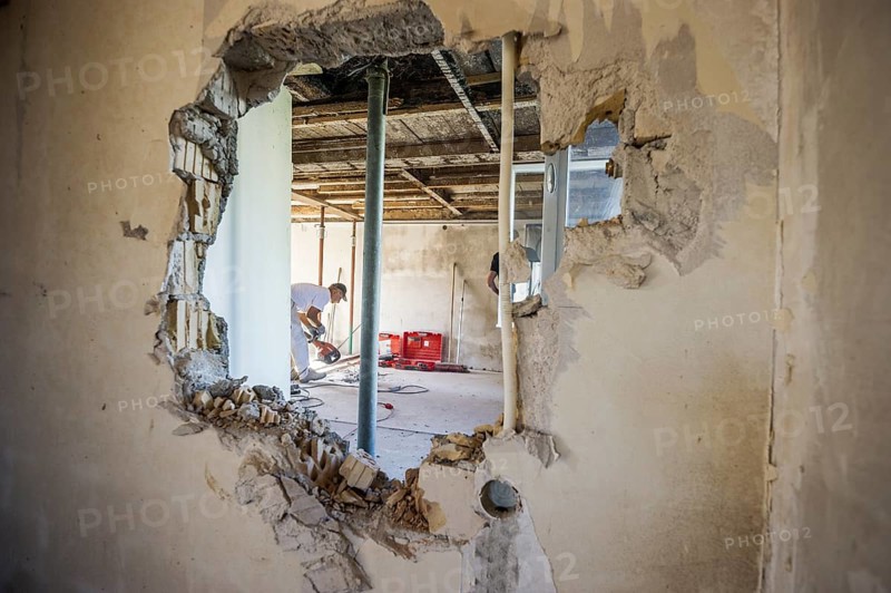 Craftsman during the substantial refurbishment of a building